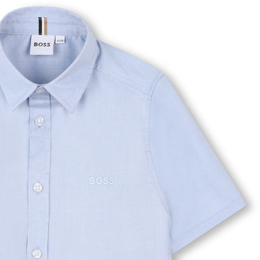 BOSS Camisa manga corta para niño y adolescente color azul